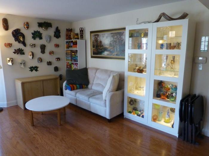 open concept living and dining area with hard flooring