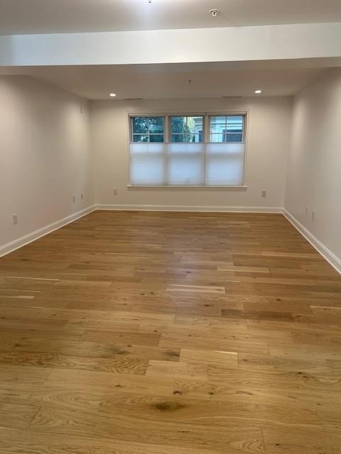 combined living and dining room with hard flooring