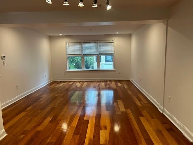 Living and dining room with hard flooring