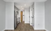 studio floorplan example facing entry and kitchen